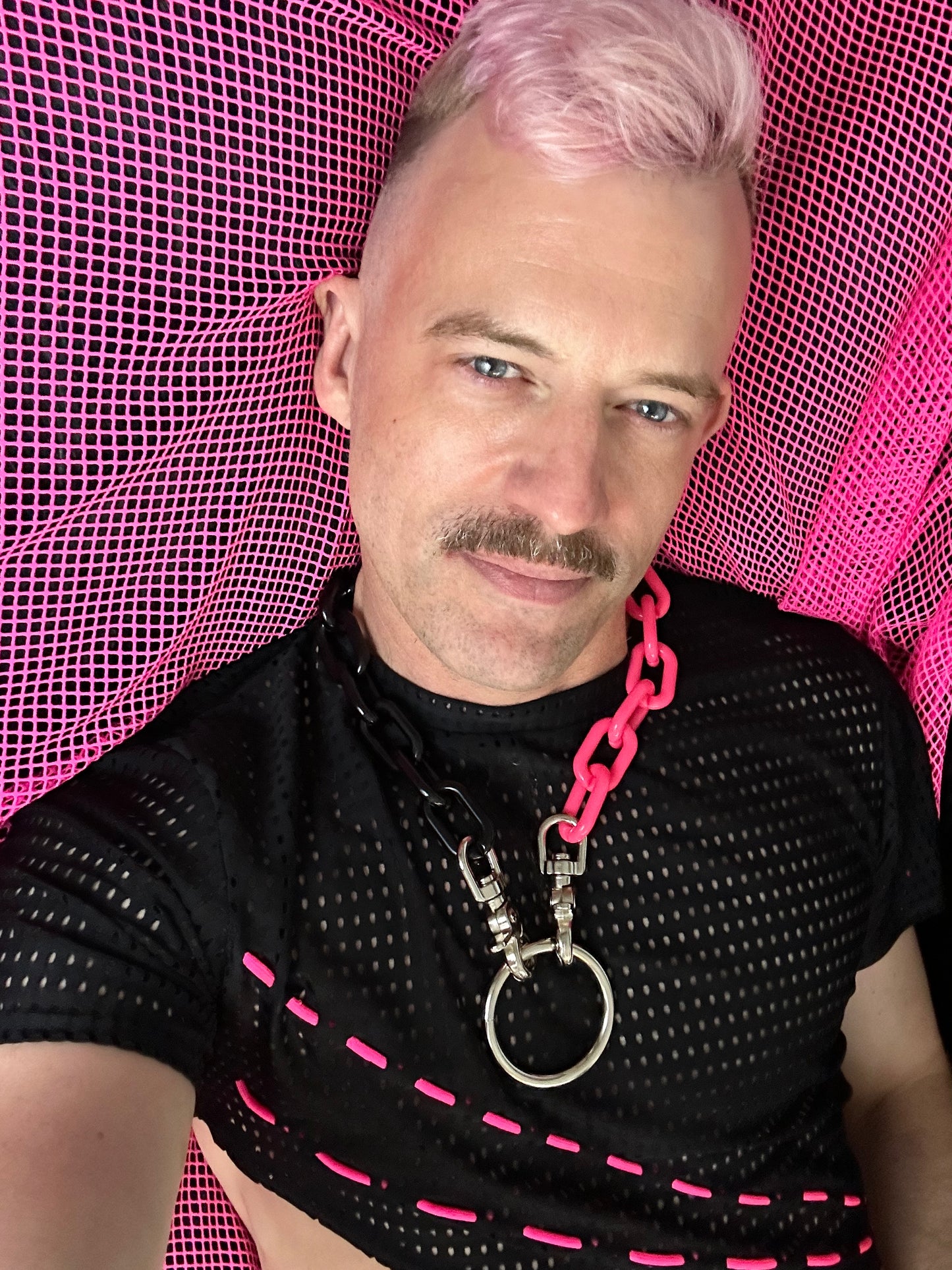 Black & Pink Metal Choker
