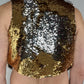 Gold and Silver Sequin Vest